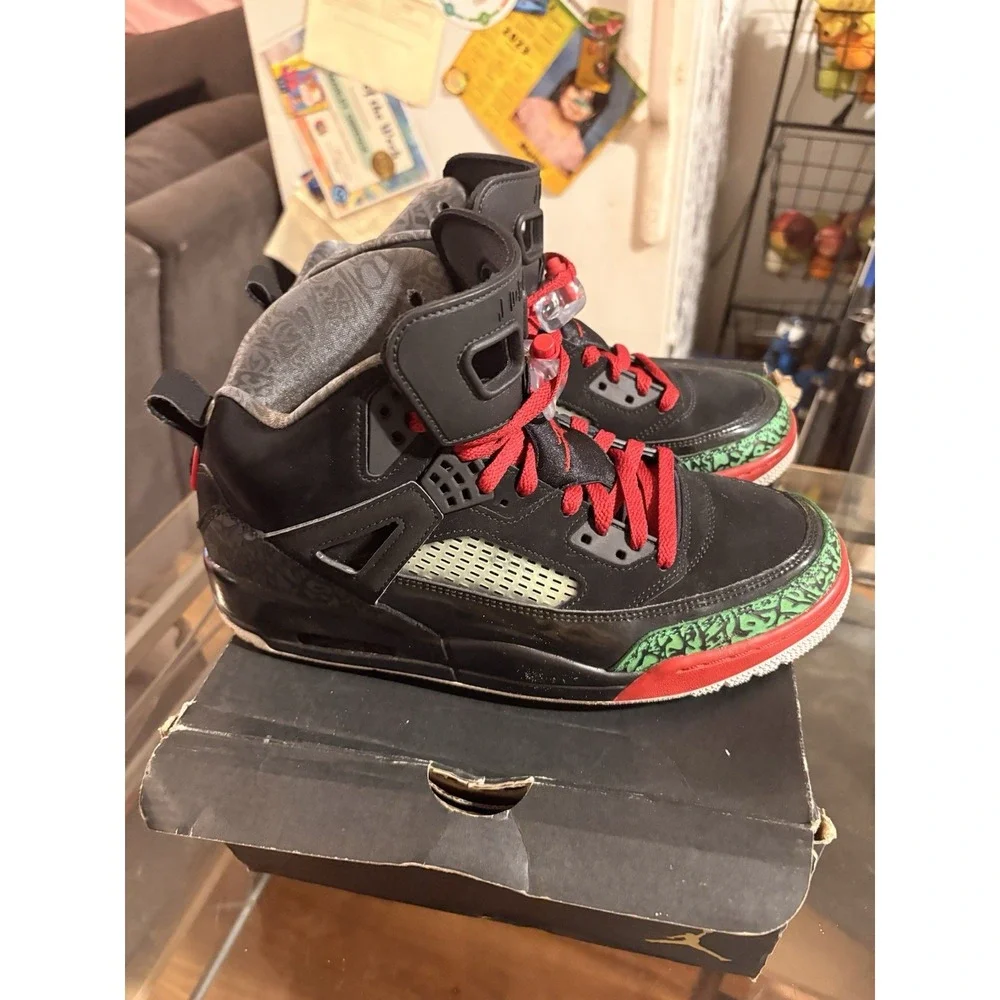 Nike Air Jordan Spizike OG Black Red Green Mens Size 10 315371-026